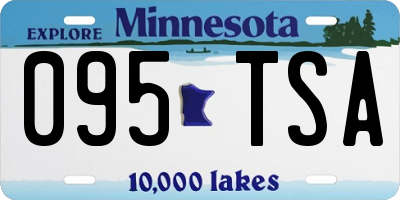 MN license plate 095TSA