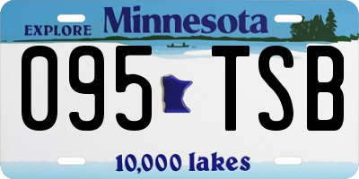 MN license plate 095TSB