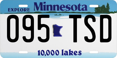 MN license plate 095TSD