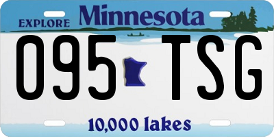 MN license plate 095TSG