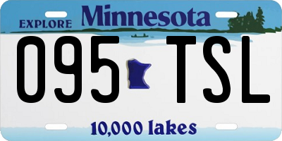 MN license plate 095TSL