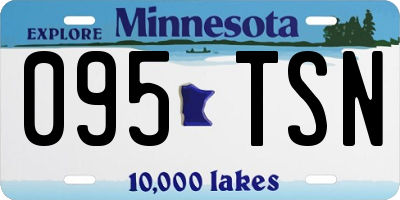 MN license plate 095TSN