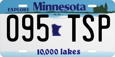 MN license plate 095TSP