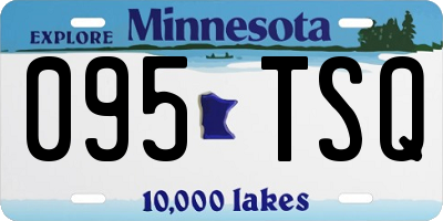 MN license plate 095TSQ