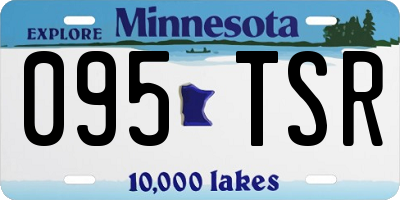 MN license plate 095TSR