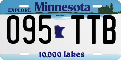 MN license plate 095TTB