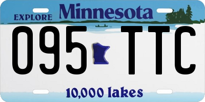 MN license plate 095TTC