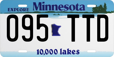 MN license plate 095TTD