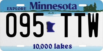MN license plate 095TTW