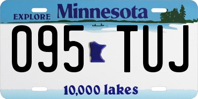 MN license plate 095TUJ