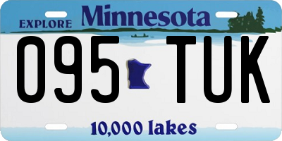 MN license plate 095TUK