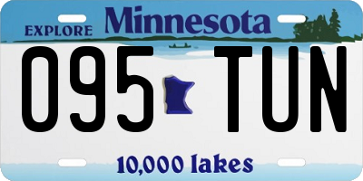 MN license plate 095TUN