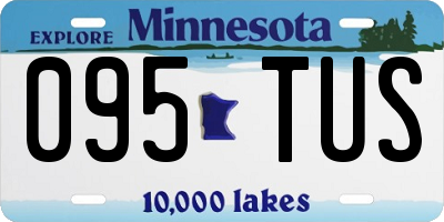 MN license plate 095TUS