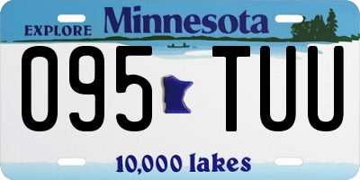 MN license plate 095TUU