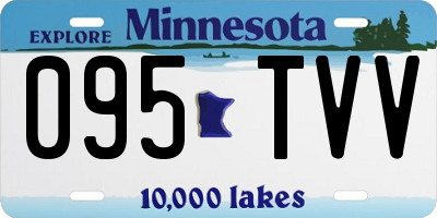 MN license plate 095TVV