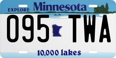 MN license plate 095TWA