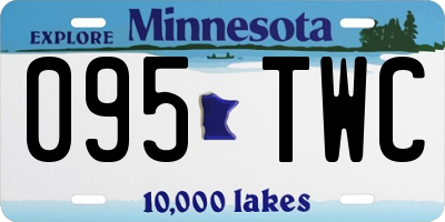 MN license plate 095TWC
