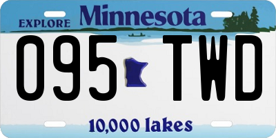 MN license plate 095TWD