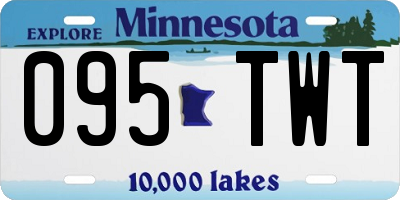 MN license plate 095TWT