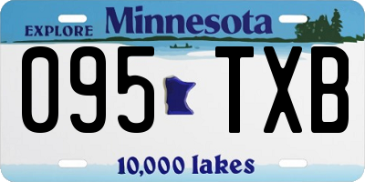 MN license plate 095TXB