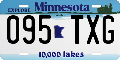 MN license plate 095TXG