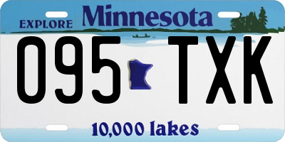 MN license plate 095TXK