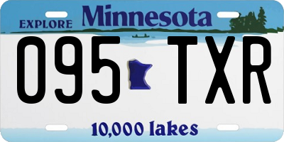 MN license plate 095TXR