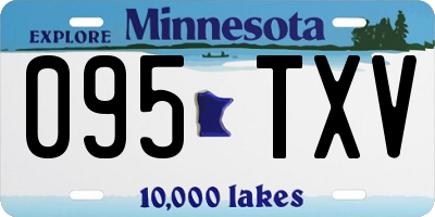 MN license plate 095TXV