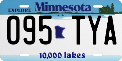 MN license plate 095TYA