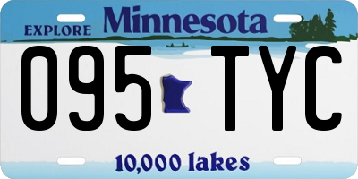 MN license plate 095TYC
