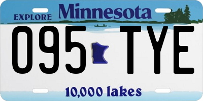 MN license plate 095TYE