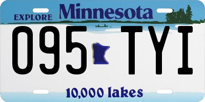 MN license plate 095TYI