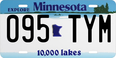 MN license plate 095TYM