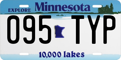 MN license plate 095TYP