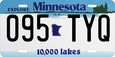 MN license plate 095TYQ