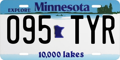 MN license plate 095TYR