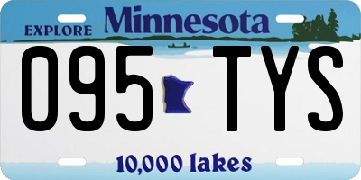MN license plate 095TYS