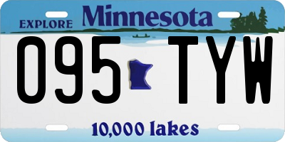 MN license plate 095TYW
