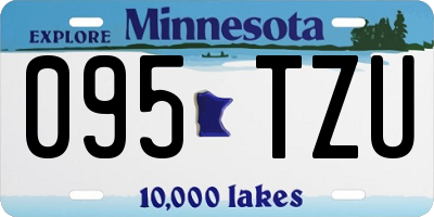 MN license plate 095TZU
