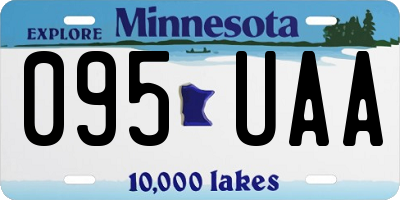 MN license plate 095UAA