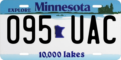 MN license plate 095UAC