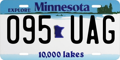 MN license plate 095UAG
