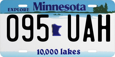 MN license plate 095UAH