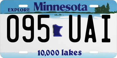 MN license plate 095UAI