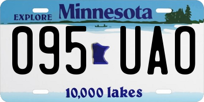 MN license plate 095UAO