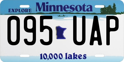 MN license plate 095UAP
