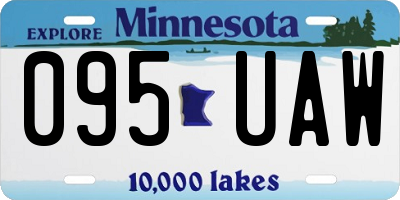 MN license plate 095UAW