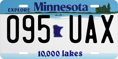 MN license plate 095UAX