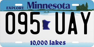 MN license plate 095UAY