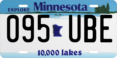 MN license plate 095UBE
